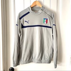 PUMA Italia Grey Pullover Sweatshirt